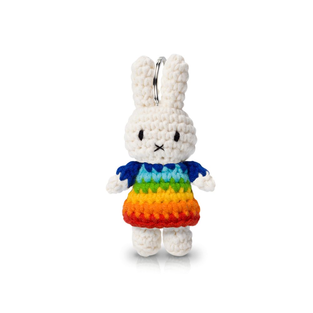 Miffy Handmade Rainbow Keyring