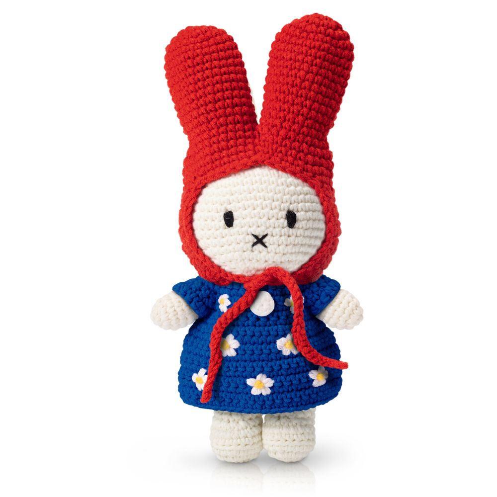 Miffy Handmade – Blue Flower Dress & Red Hat