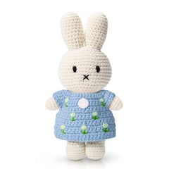 Miffy Handmade Plush – Pastel Blue Tulip Dress