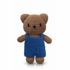Boris Handmade crochet in Blue Overalls