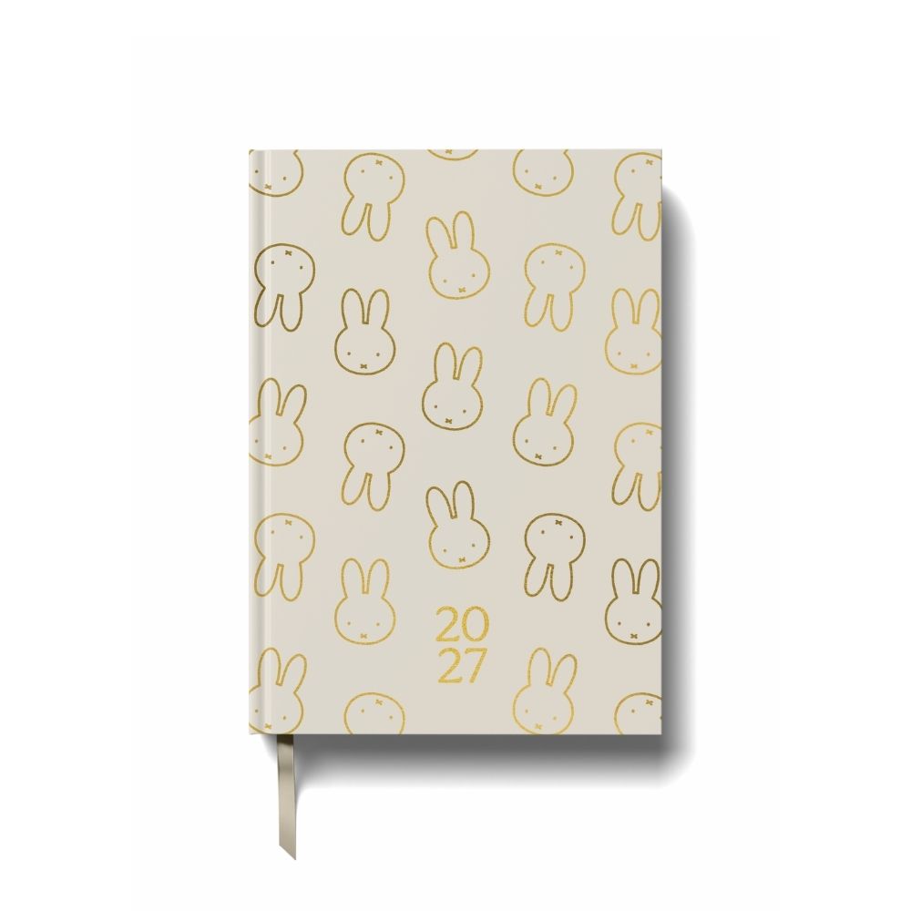 Miffy 2027 Diary Week-to-View Gold Foil Beige A5