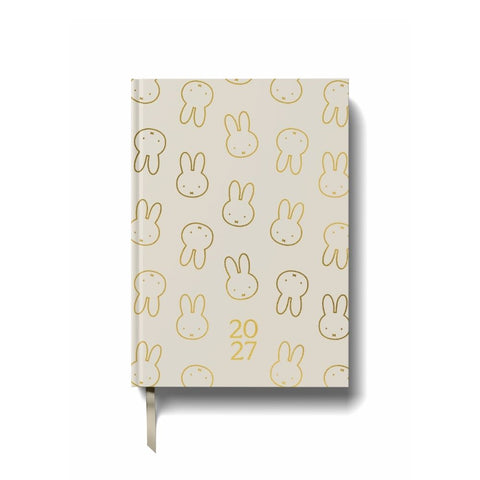 Miffy 2027 Diary Week-to-View Gold Foil Beige A5