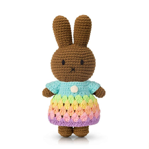 Melanie Rainbow Dress – Handmade Crochet Doll