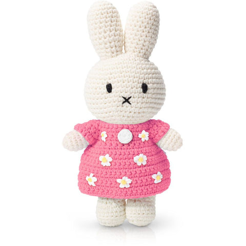 Miffy Handmade Crochet and her handmade pink floral dress