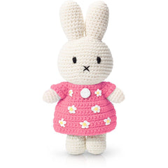 Miffy Handmade Crochet and her handmade pink floral dress