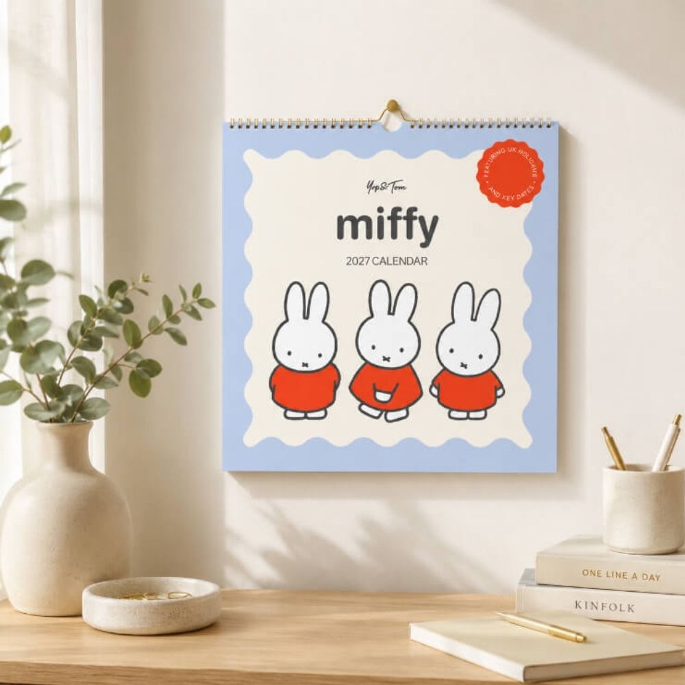 Miffy 2027 Square Wall Calendar - 30x30cm