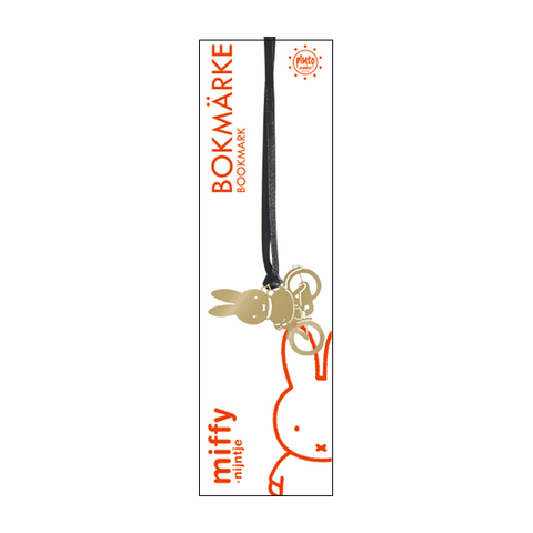 Miffy Bicycle Bookmark Gold