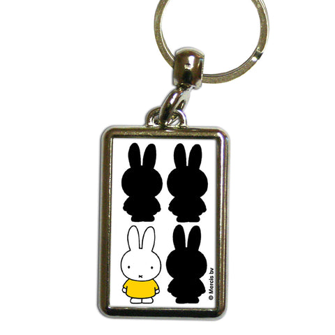 Miffy Silhouette Metal Keyring
