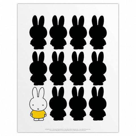Miffy Silhouette Art Print